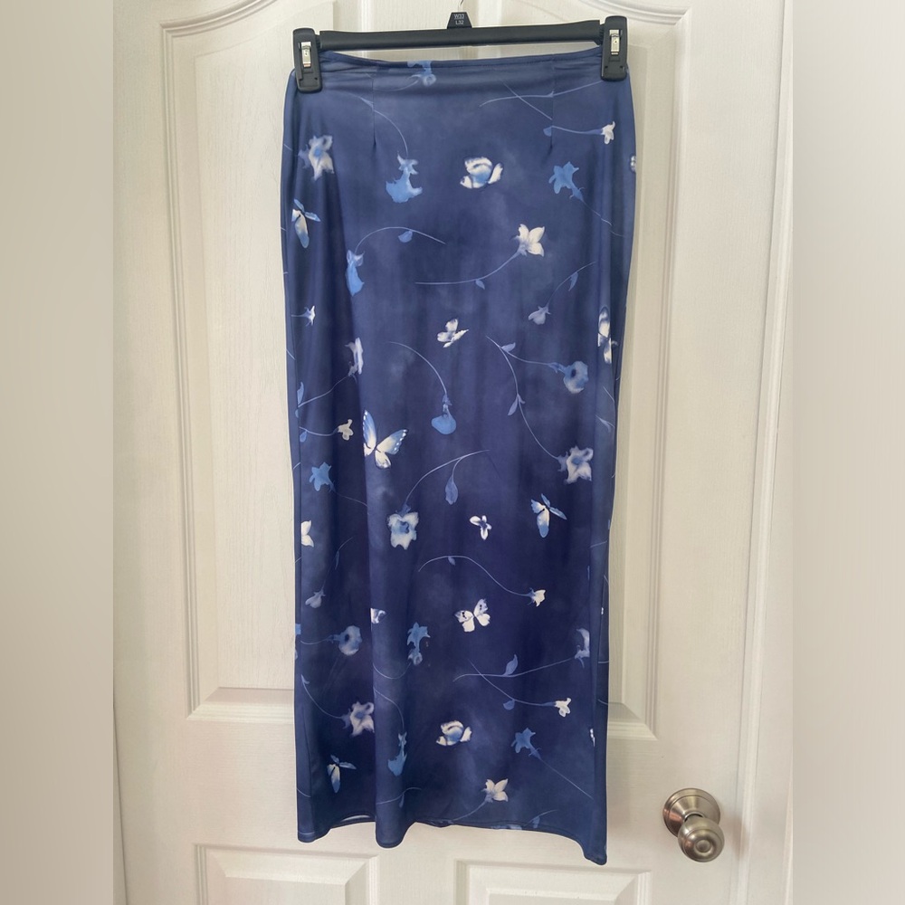 Floral & Butterfly Maxi Skirt